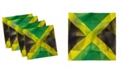 Ambesonne Jamaican Set of 4 Napkins, 12" x 12"